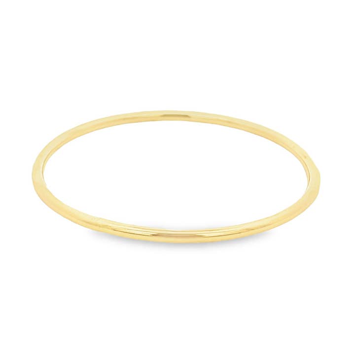 18K Gold Filled 3mm Bangle For Adults (B37) for wholesale by MIA Jewelry