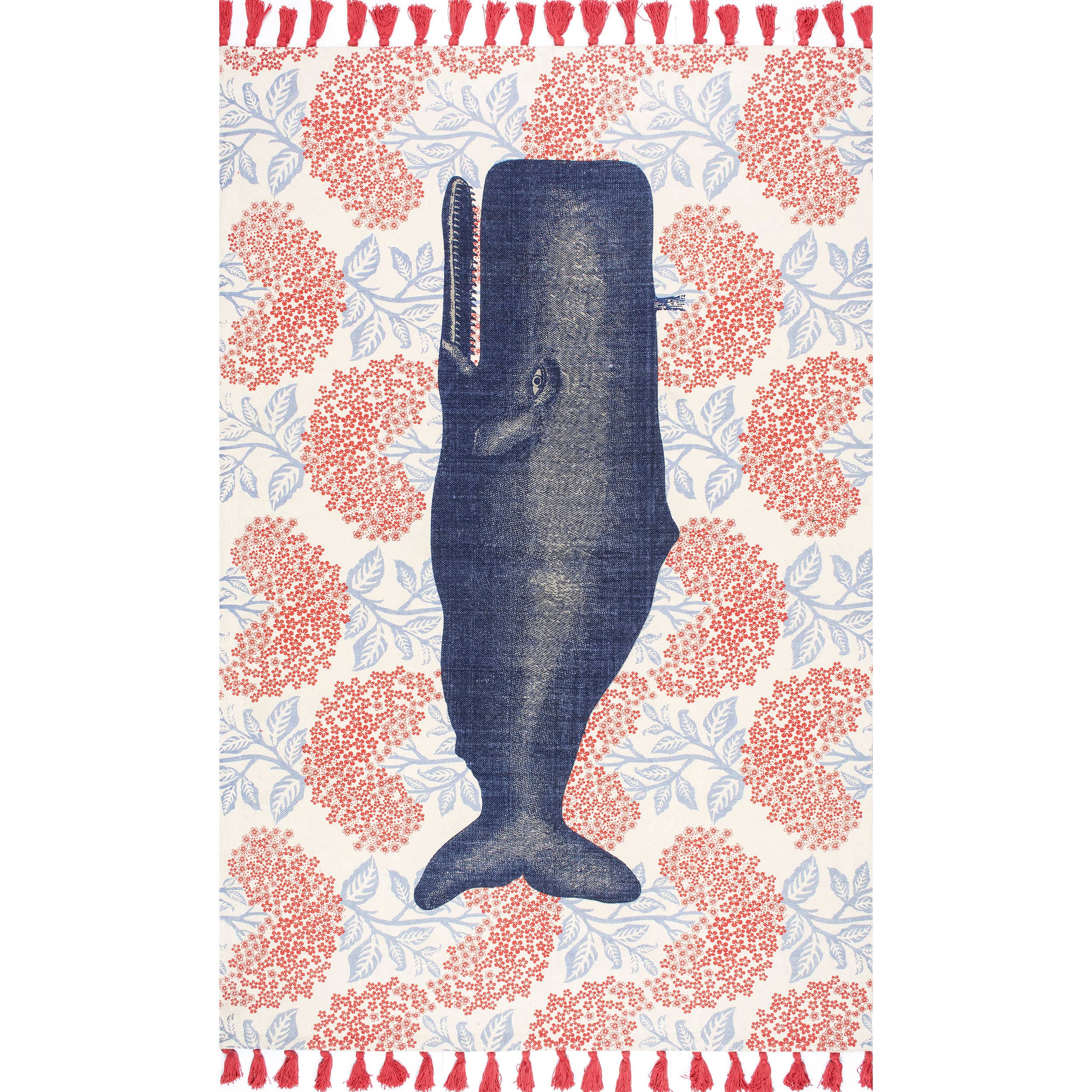 Multi Thomas Paul Flatweave Cotton Whale Area Rug for wholesale on Faire8