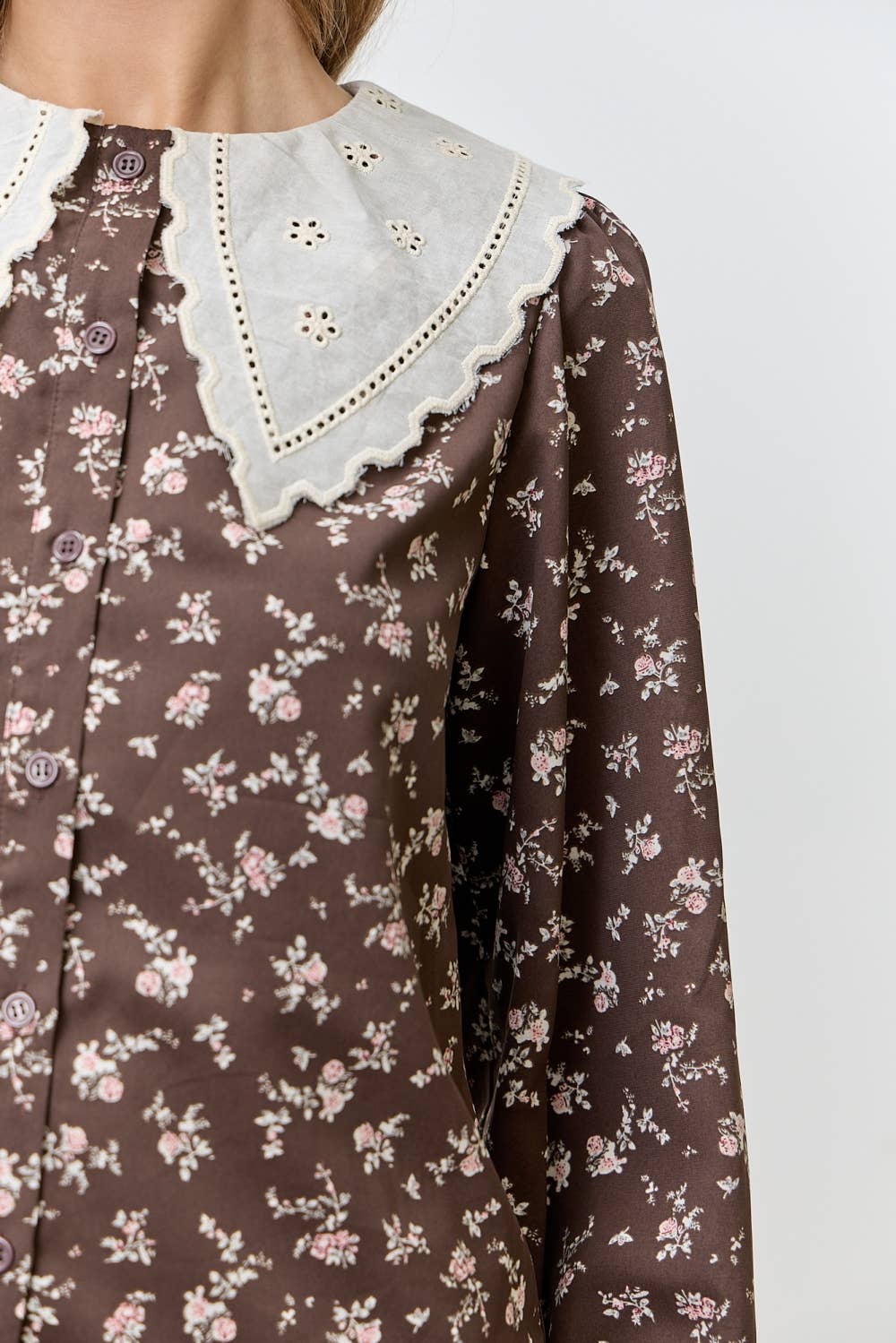 Polagram by Wellmade USA - Vente Chemisier – femme - TOP IMPRIMÉ FLORAL7