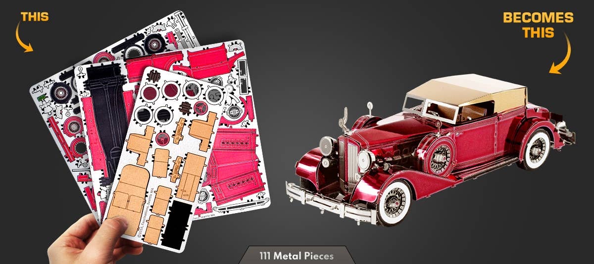 Metal Earth - Wholesale DIY Craft Kit - 1934 Packard Twelve Convertible - COLOR4
