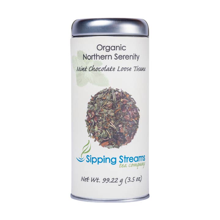 Orgânico Northern Serenity 3,5 onças de chá a granel por atacado de Sipping Streams Tea Company