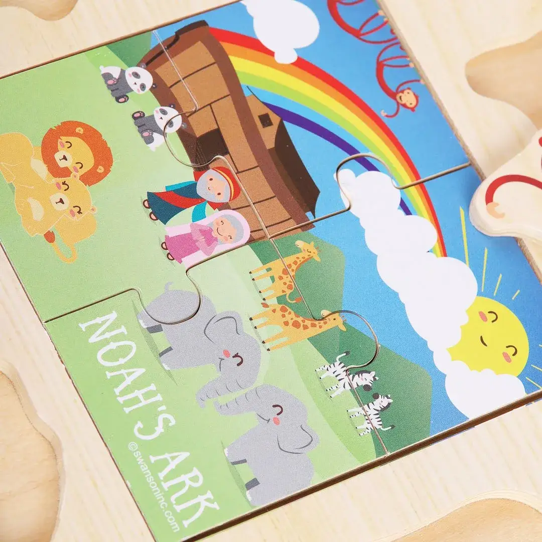Swanson Christian Products - Wholesale Puzzle - Kids - Puzzle Wood Peg Jigsaw Noah'S Ark5
