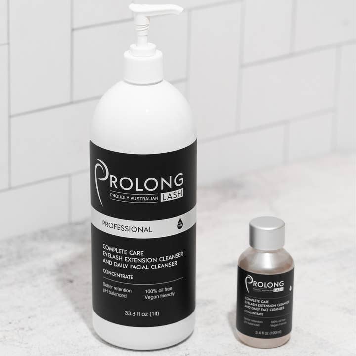 Prolong Lash - Vente Sérums cils/sourcils - CONCENTRÉ NETTOYANT POUR EXTENSIONS DE CILS - Flacon pompe de 1 litre