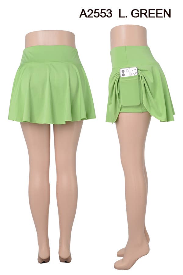 SSImport - Vendita all'ingrosso Gonna pantalone - Donna - Gonnellino sportivo con pantaloncini interni, taglie miste, 12 pezzi/confezione3