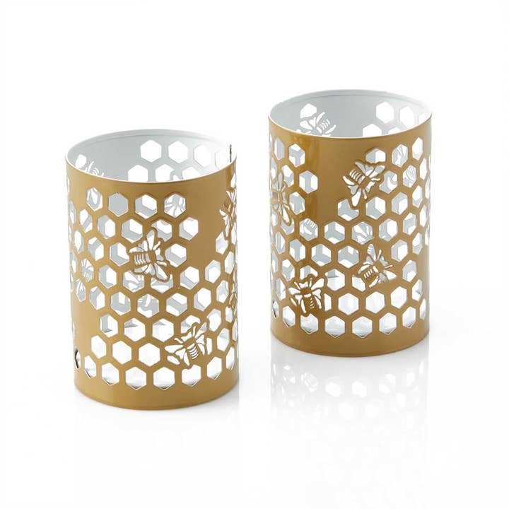 Busy Bee Candle Lanterns - Set of 2 for wholesale by SERRV International