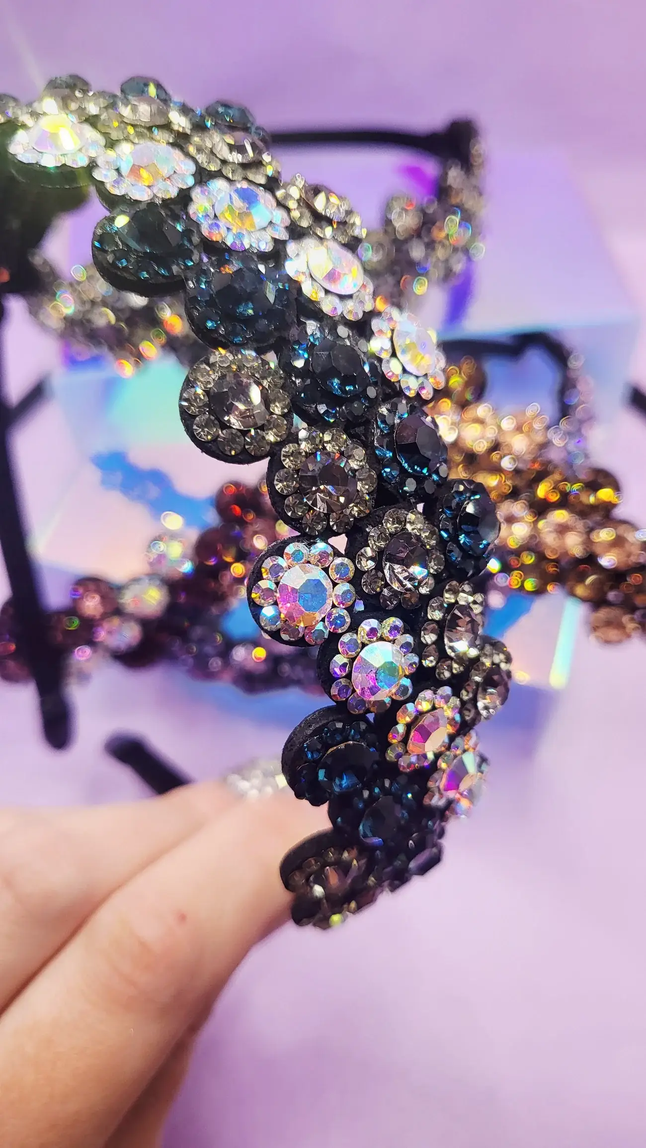 Arya Jewellery Wholesale – wholesale Pannband - Dam – Vacker blomkristallhårband4