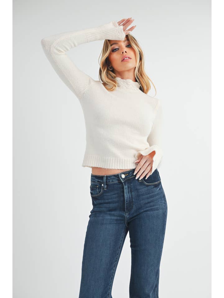 AEMI + CO - Wholesale Knit Sweater - Women's - 3225EK Mea Sweater