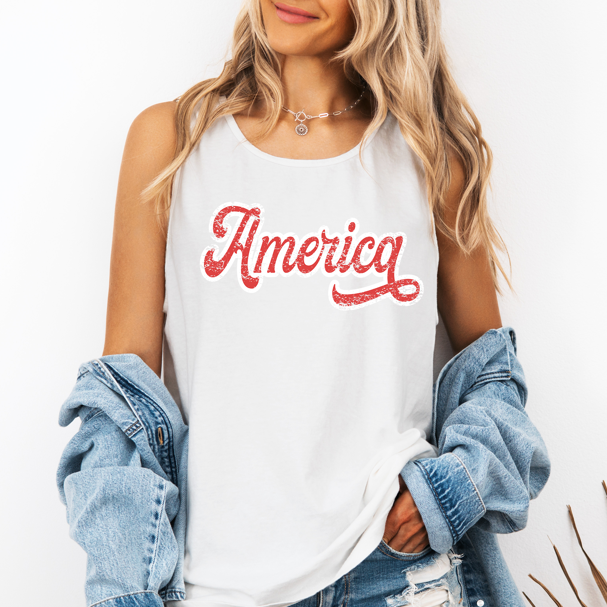 Refinery Number One LLC - Wholesale Tank Top - Women's - Vintage America, Fourth of July, America USA Tank Top4