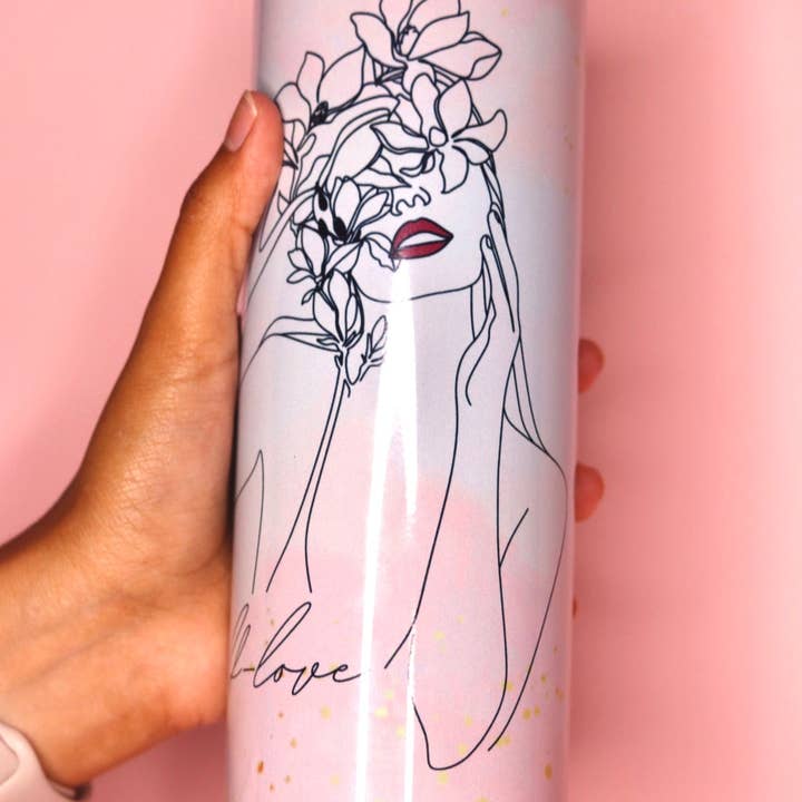 Self Love Tumbler for wholesale by BossUp Cosmetics