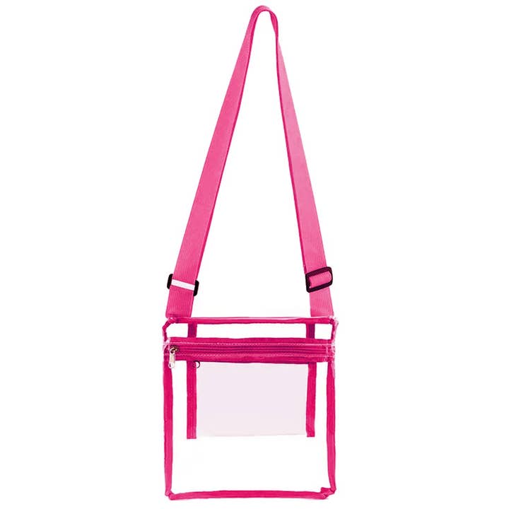 Cap Zone - Vendita all'ingrosso Borsa a tracolla - Donna - Grande Borsa a Tracolla Trasparente Resistente Morbida in TPU per Concerti8