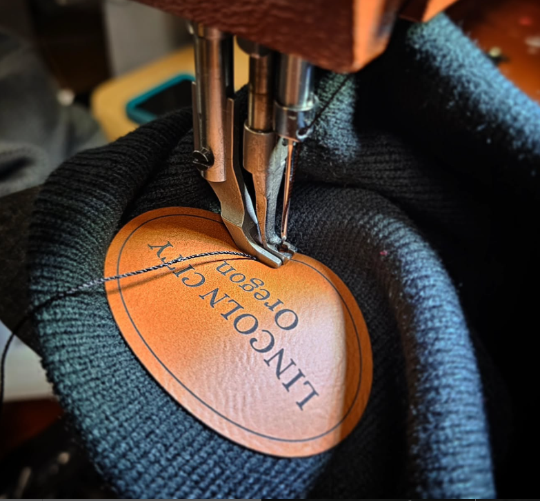 Mad River - Wholesale Beanie - Women's - Faux Fur Pom Beanie with Custom Vegan Leather Patch3