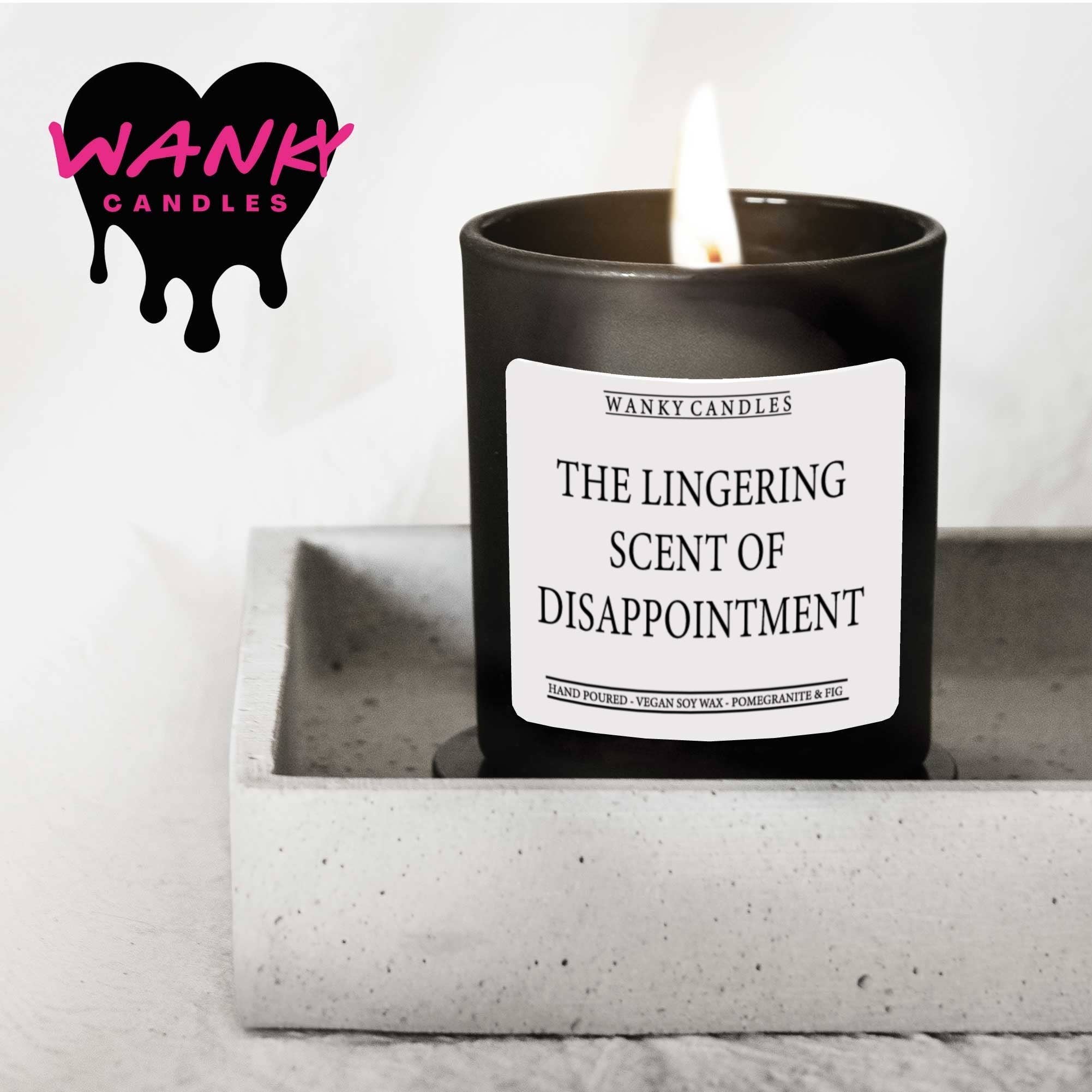 Cheeky Chops Cards & Wanky Candles – wholesale Jar/filled candle – Wanky Candle  -  lingering scent of disappointment - WCBJ1431
