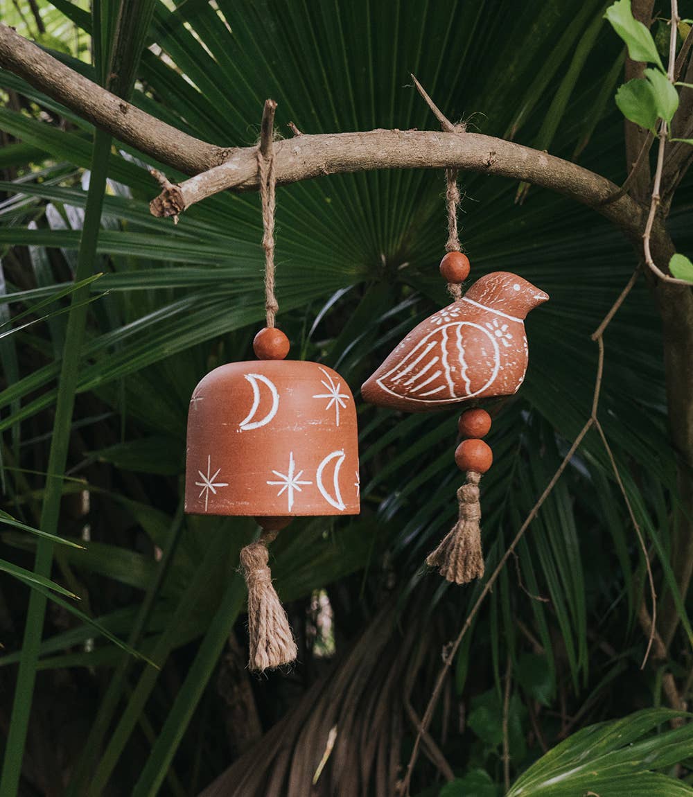 Matr Boomie Fair Trade – Engroshandel Vindharpe – Vasanta Bird Wind Chime - Terracotta2