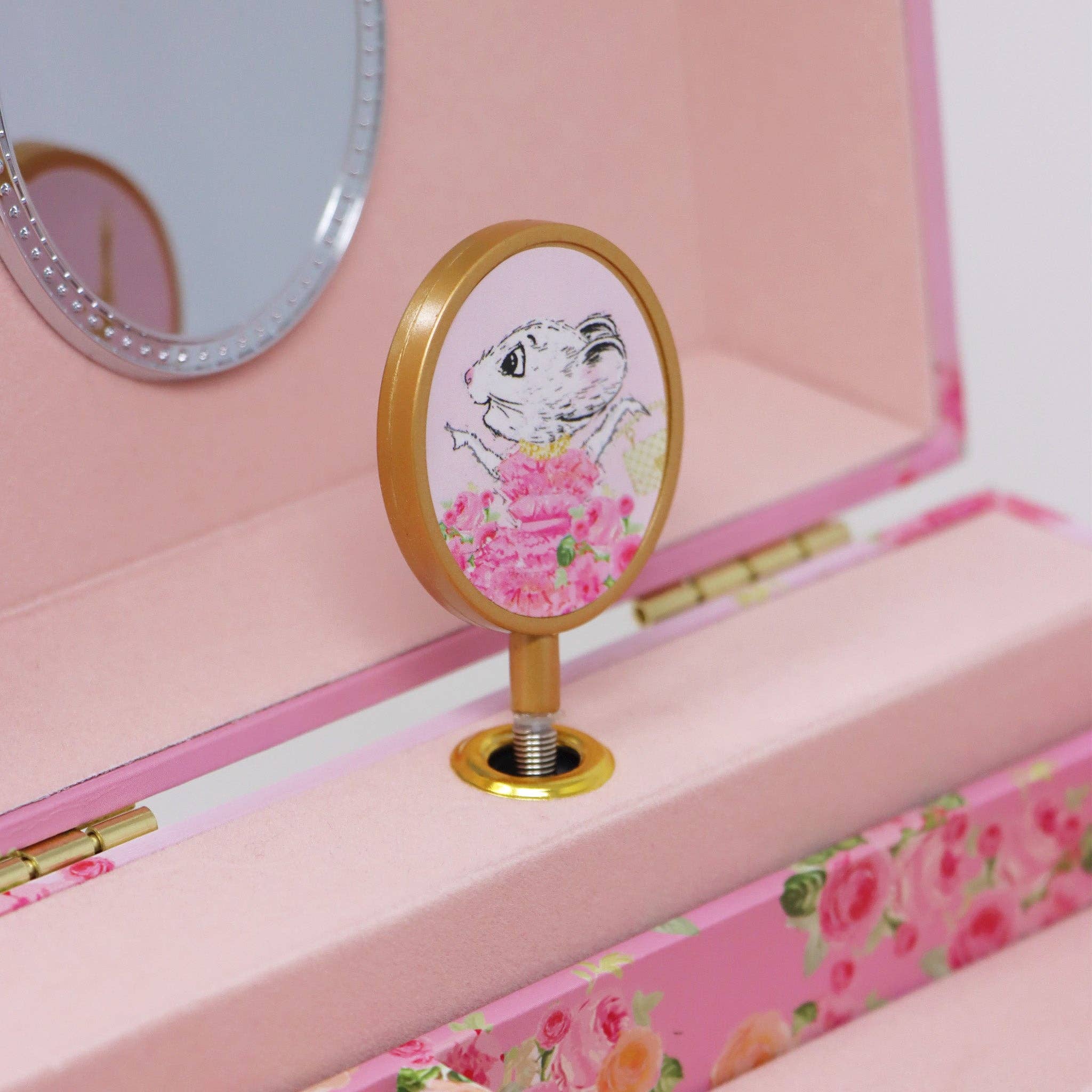 Pink Poppy USA - Wholesale Jewelry Box/Organizer - Kids - Claris The Chicest Mouse in Paris Pearl Musical Jewellery Box | Pack of 18