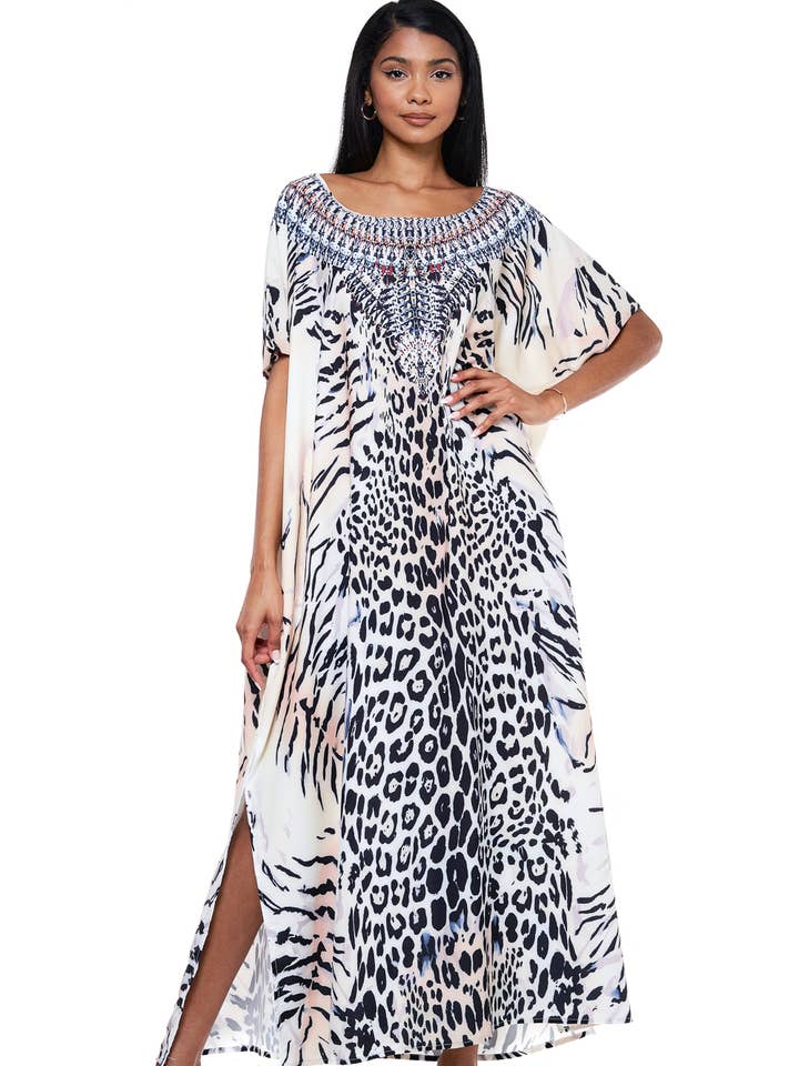 TAGLIA UNICA - ABITO OVERFITTING CON STAMPA per la vendita all'ingrosso da parte di QMP Moda