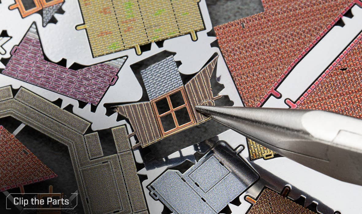 Metal Earth - Wholesale Decorative Tabletop Object - Harry Potter - The Burrow in Color4