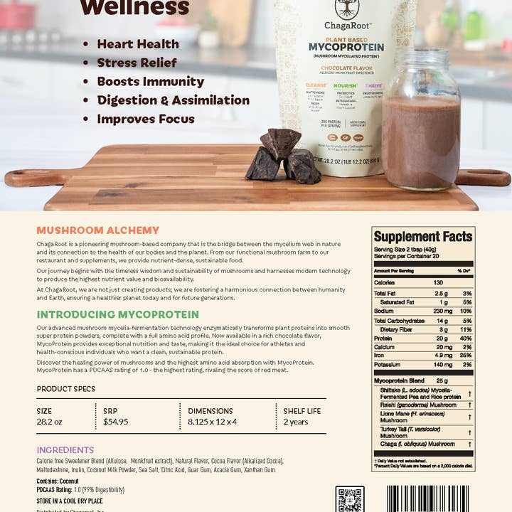 ChagaRoot – Großhandel Protein-/Superfood-Pulver – Mykoprotein