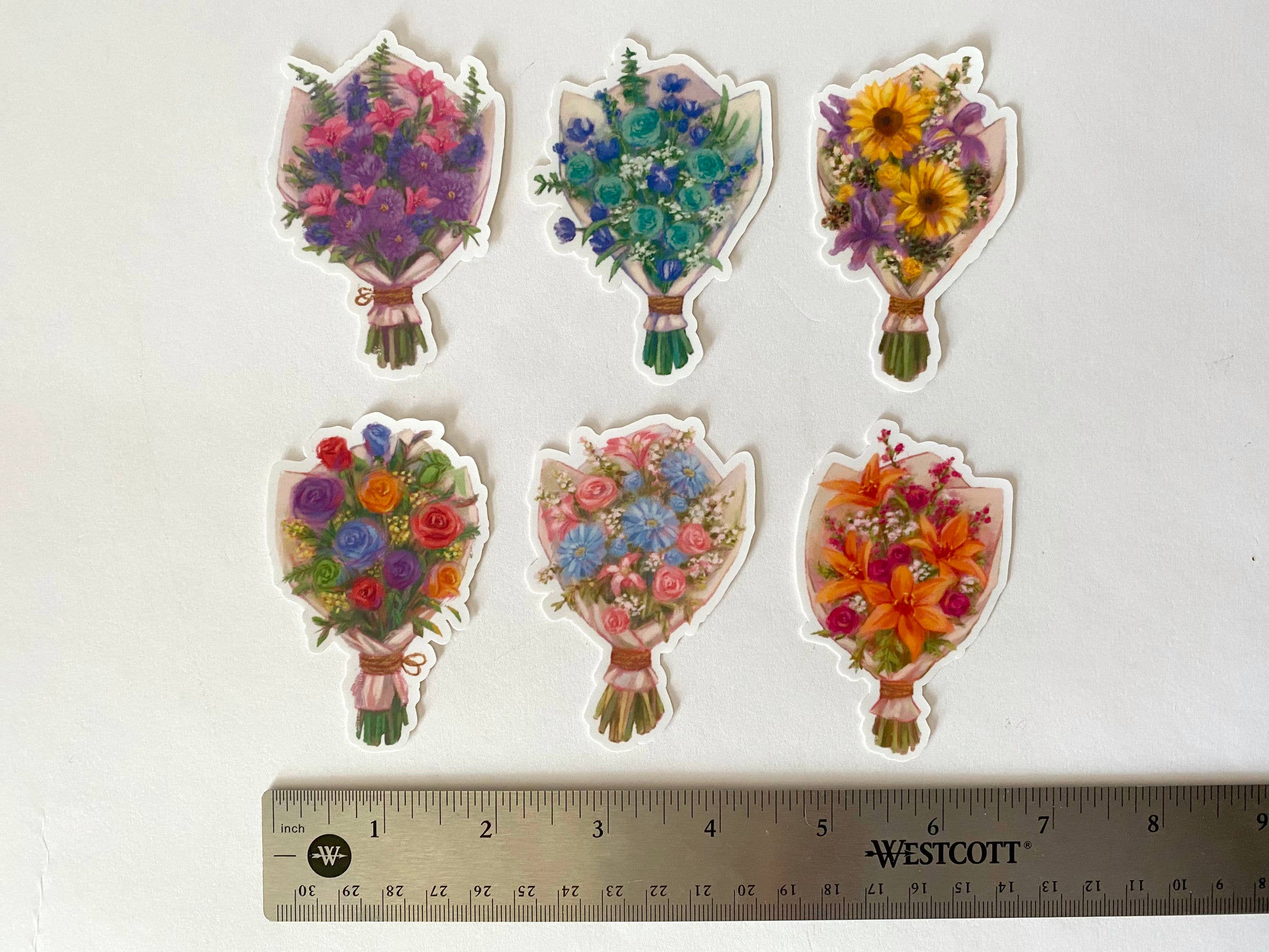 Cindy Tran Art - Wholesale Sticker - LGBTQ+ Pride themed Bouquets - Die Cut Stickers7