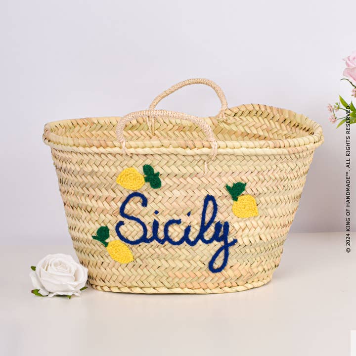 King Of Handmade - Wholesale Beach Bag - Beach Bag - Elegant Woven Basket - Vibrant Summer