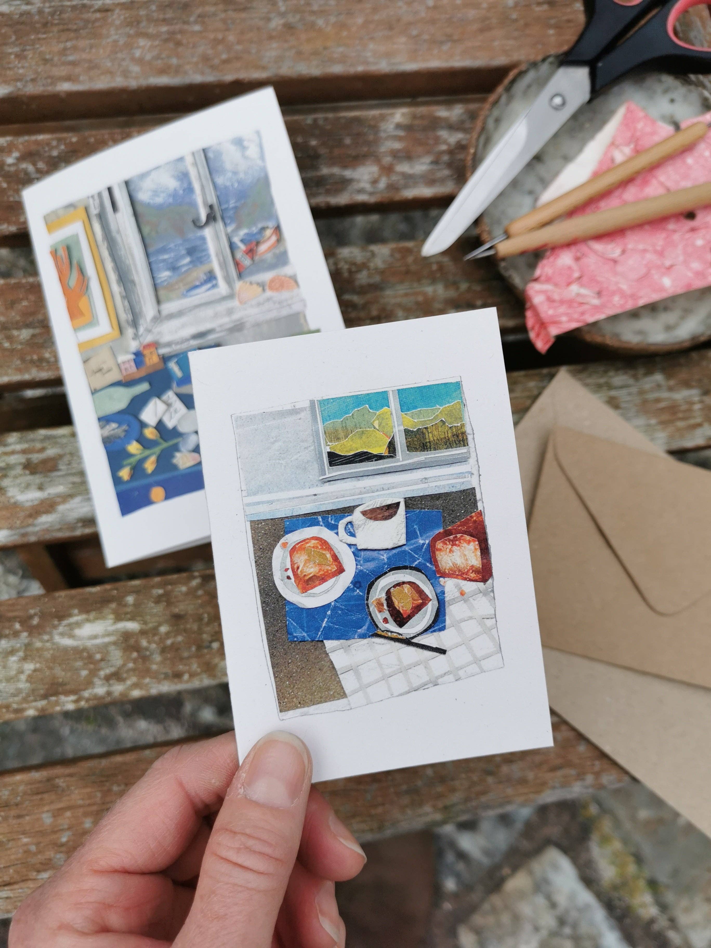 Meg Fatharly - Vente Carte de vœux classique - La carte de vœux de la table du petit-déjeuner1