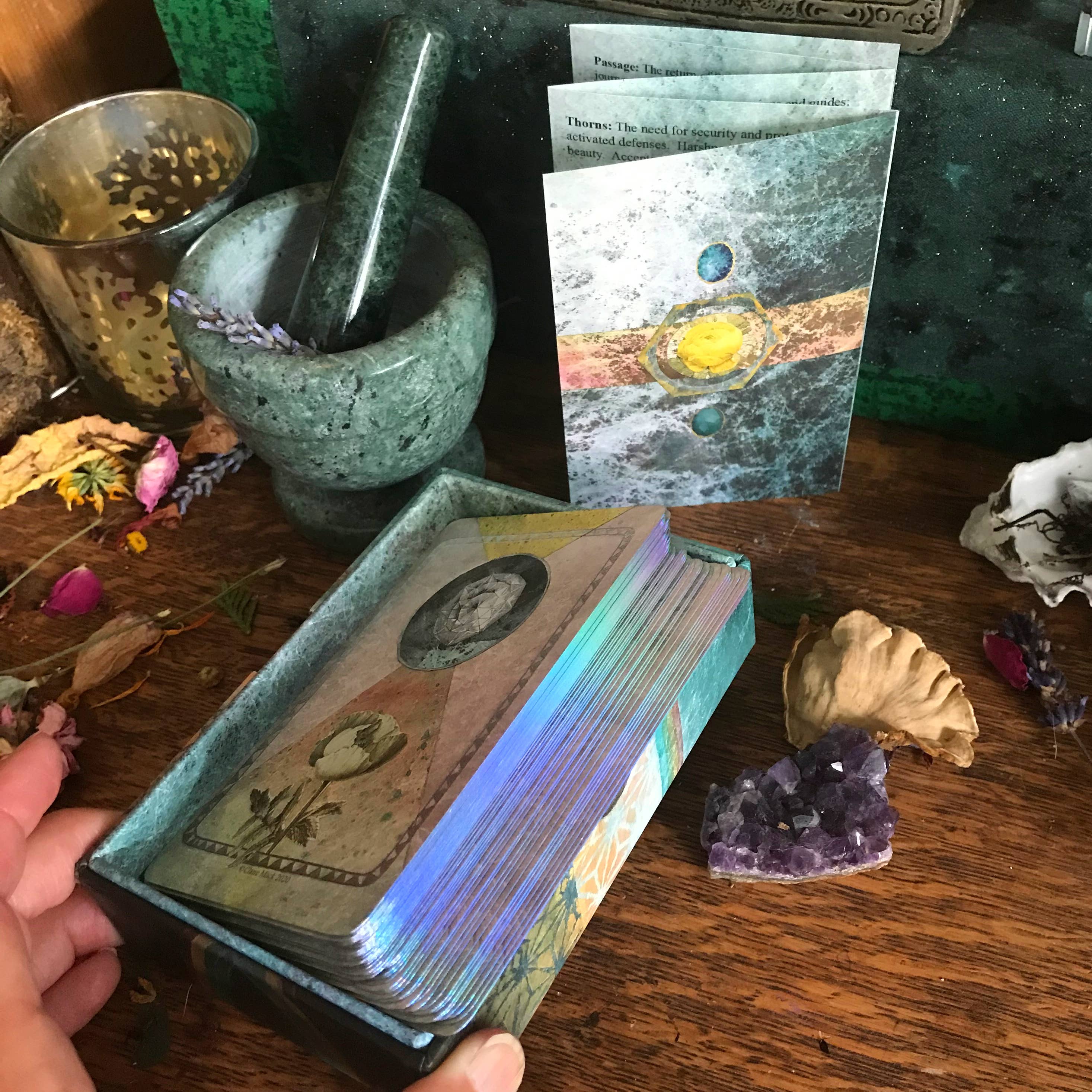Claire Mack Arts – wholesale Tarot cards – The Faceted Garden Oracle Card Deck9