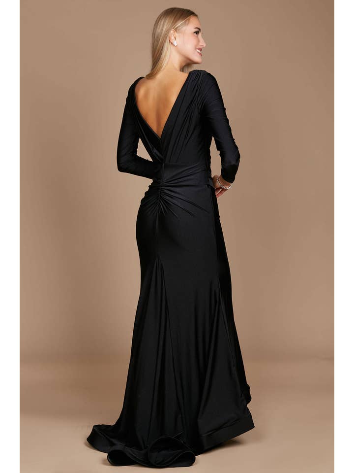 Kos Couture - Wholesale Gown - Women's - Long Sleeve Formal Evening Dress 10