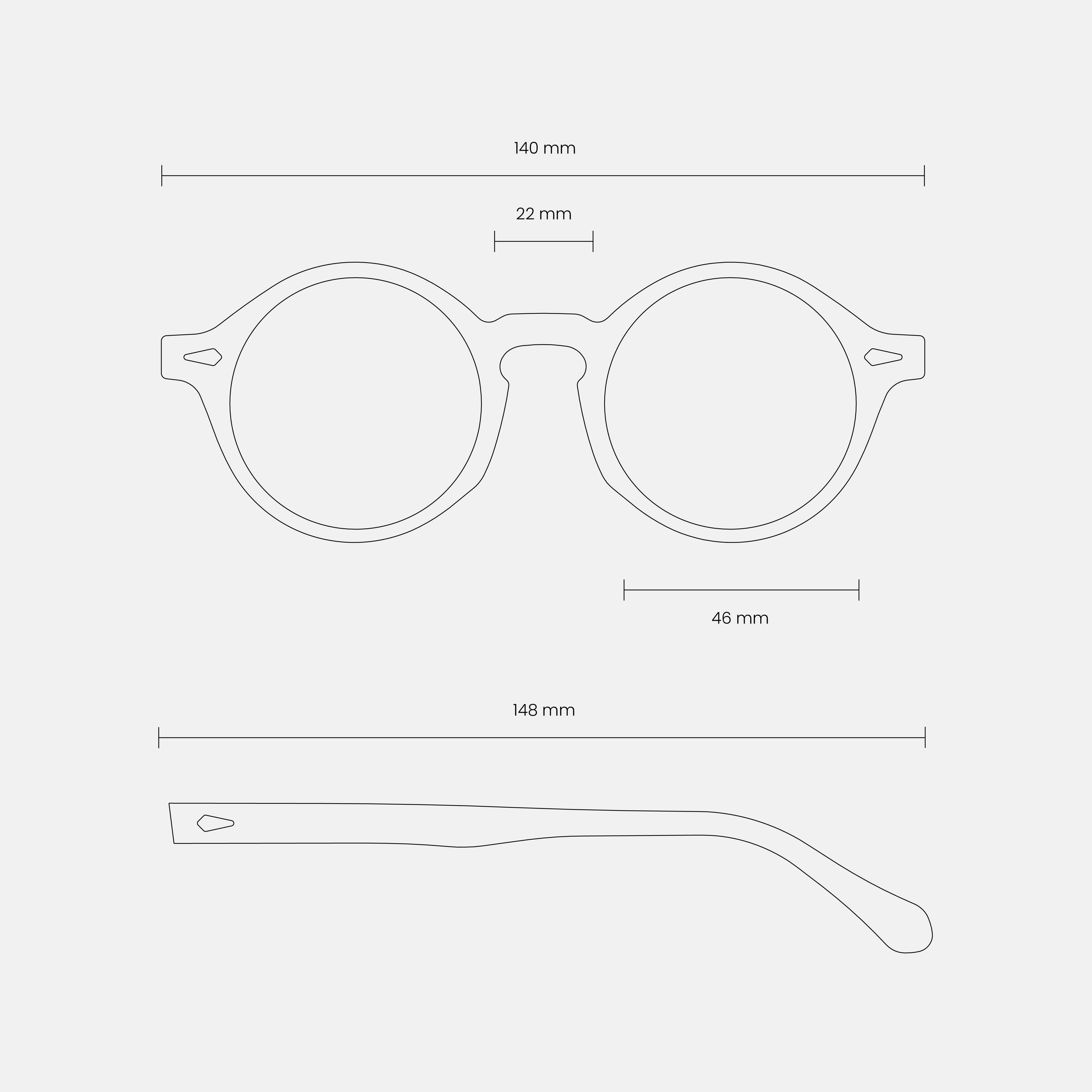 FORA - Wholesale Sunglasses - Unisex - Unisex Round Sunglasses | Thinker | Acetate21