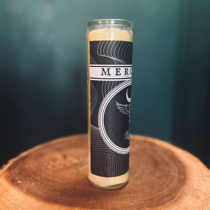 Dark Moon Parlour - Vente Bougie en bocal - MERCURY : Bougie fixe 7 jours : Bougie d'autel1