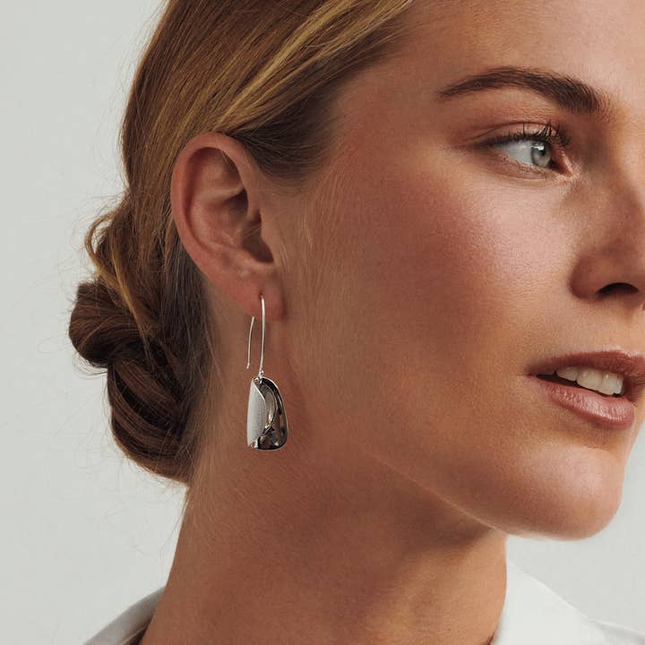 Silver Wave Earrings for wholesale by Berg & Blume Jewellery