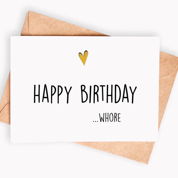 roliga födelsedagskort - Grattis på födelsedagen horan för wholesale av Spicy Cards