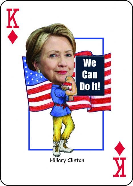 Midwest Novelty / Parody Productions – Großhandel Spielkarten – Hillary Präsidentendeck - 20161