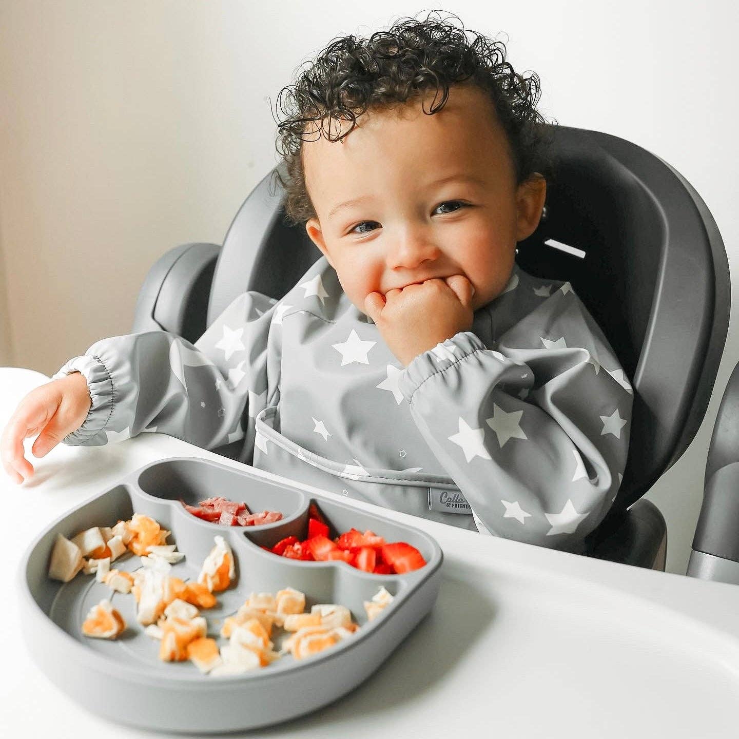 Calla & Friends - Wholesale Bib - Baby - The Grayson Long Sleeve Bib - Starry Night8