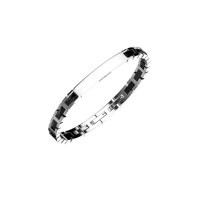 CLAB05WB - 316l stål och keramik armband för wholesale av BIKKEMBERGS