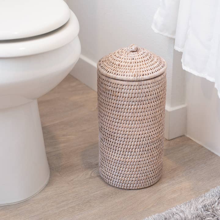 Artifacts Trading Company – wholesale Toilet paper holder – Artifacts Rattan™ Double Toilet Roll Holder