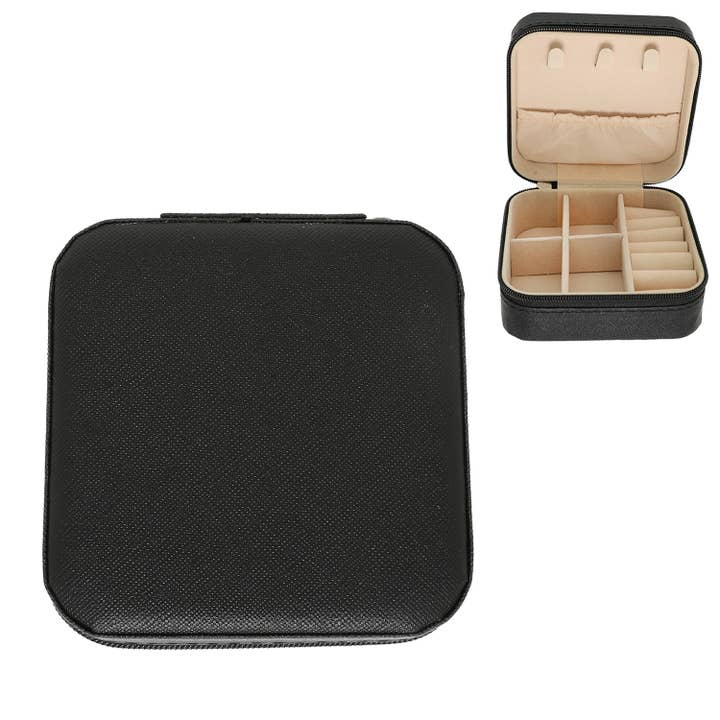 SP Sophia Collection - Wholesale Jewelry Box/Organizer - Monochromatic Pu Leather Jewelry Box