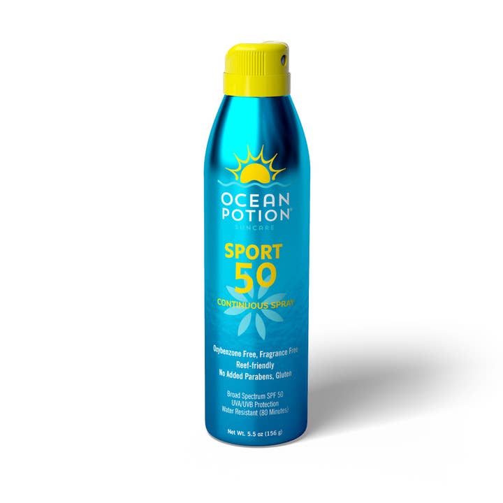 Ocean Potion SPF 50 Sport Sunscreen Spray for wholesale by Ocean Potion