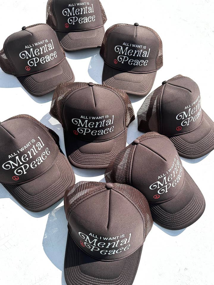 Casquette Mental Peace Trucker pour la vente par Season of Sunday