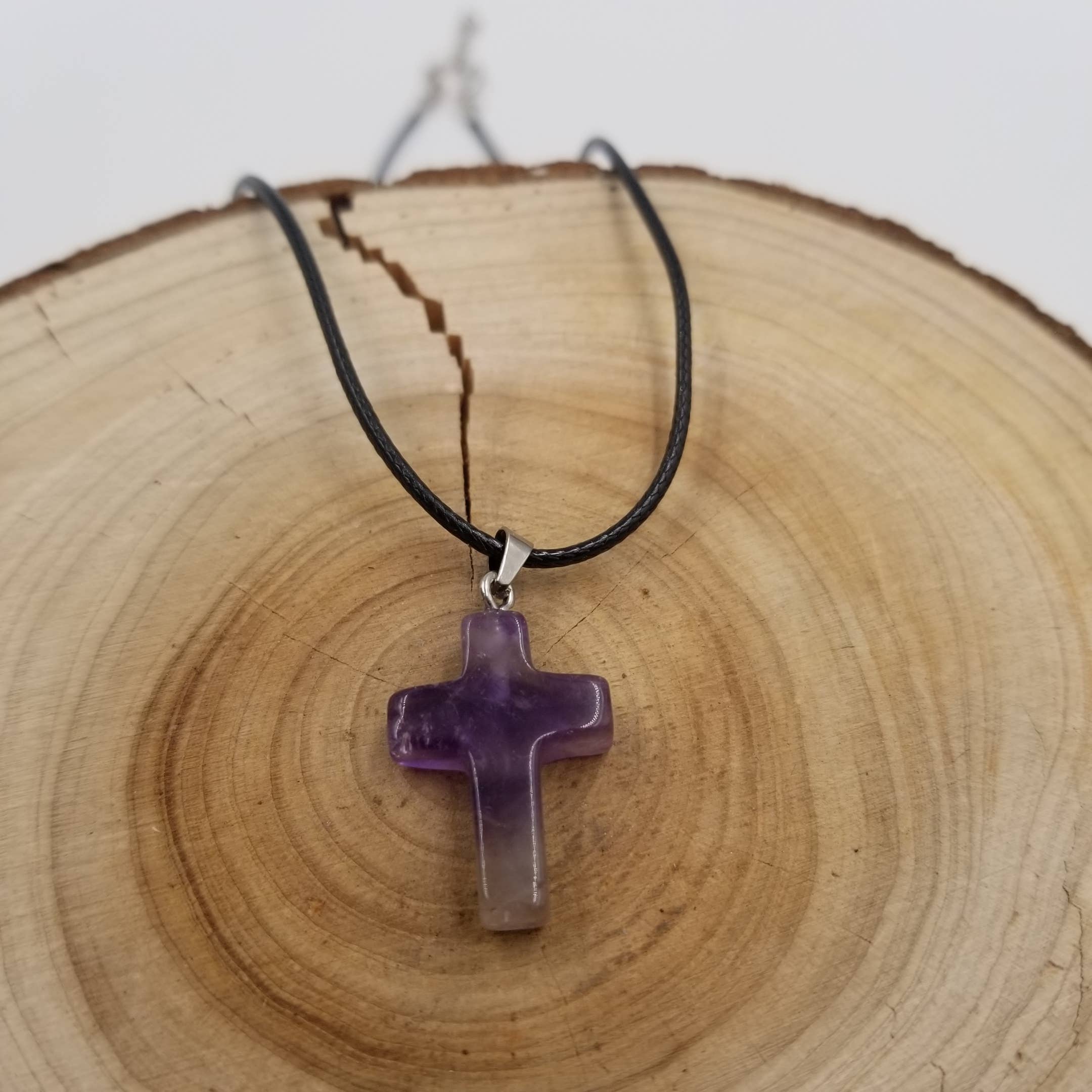 CHAKRA JEWELRY - Wholesale Pendant/Charm Necklace - Natural Stone Cross Necklace2