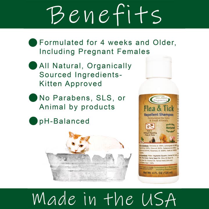 Mad About Organics - Wholesale Pet Coat Conditioner - Cat - Flea And Tick  Shampoo For Cats and Small Animals 4oz