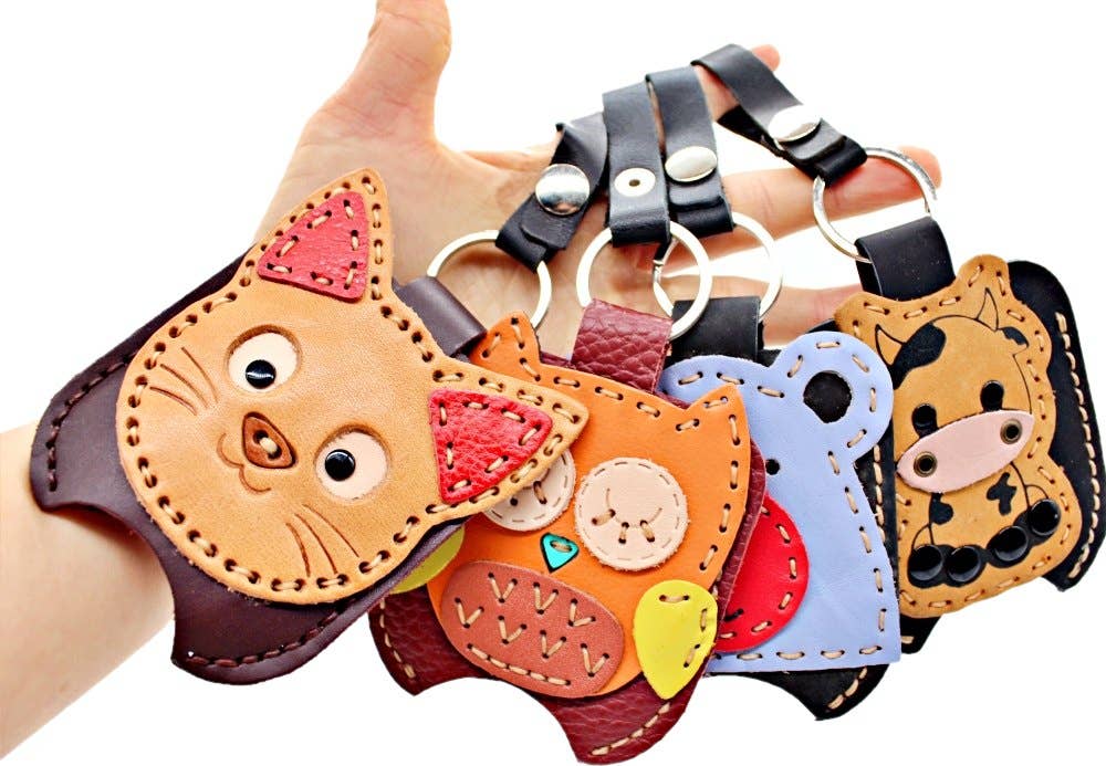 Atlas Goods By Your Needs Company - Wholesale Hand Sanitizer - Handmade leather hand sanitizer holder with 2 oz. bottle3