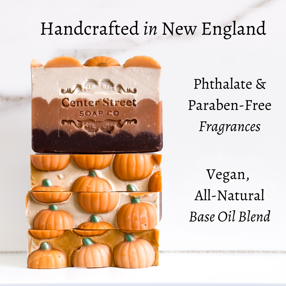 Center Street Soap Co - Wholesale Bar Soap - Pumpkin Spice Fall Handmade Bar Soap - 4oz4