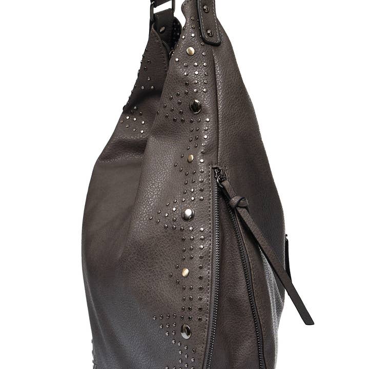 HJS - Wholesale Shoulder Bag - Women's - 'MAYFAIR' Bag - Adjustable Size & with Stud Design4
