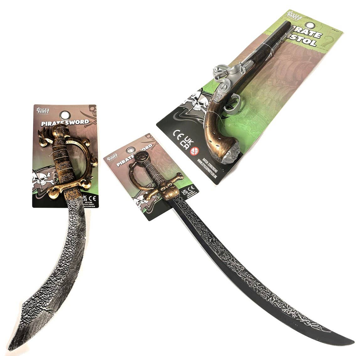 Stylex Party - Wholesale Costume - Kids - Pirate Swords Guns Flintlock Fancy Dress Costume Props4