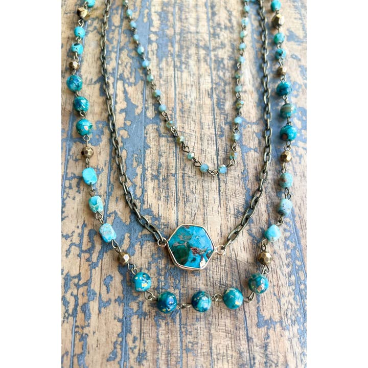 Dylan Designs - Wholesale Pendant/Charm Necklace - Janet Necklace Turquoise7