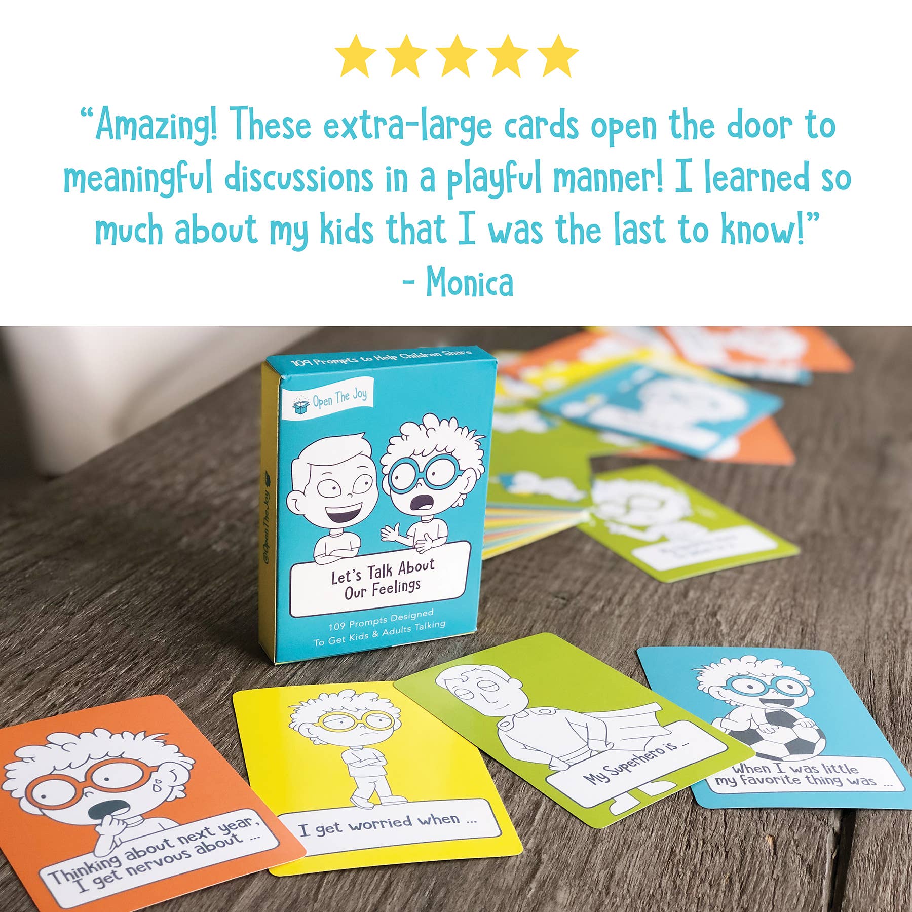 Open The Joy - Wholesale Card Game - Let's Talk: Conversation Starters for Kids | Single Decks6