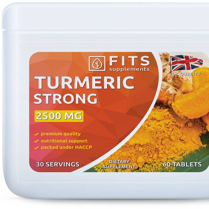 Turmeric Strong 2500mg 60 comprimidos por atacado de FITS