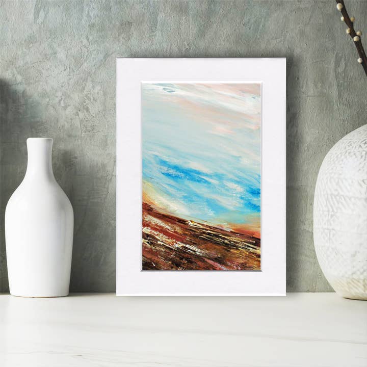 Fine Art For Small Spaces - Wholesale Art Print - Lakeshore 4 Waterscape Landscape Nature Art Mini Print