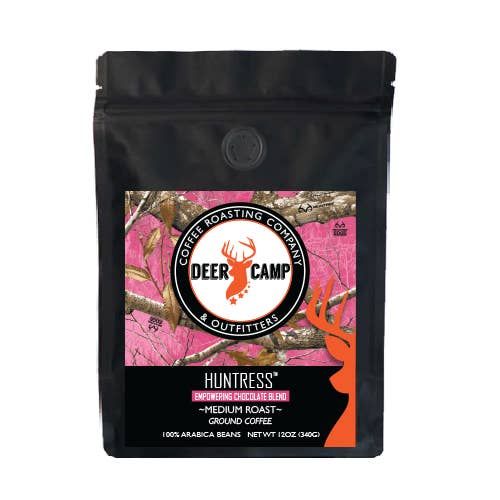 DEER CAMP® Huntress™ Chocolate Flavor Featuring REALTREE for wholesale by DEER CAMP® Coffee Roasting Company & Outfitters