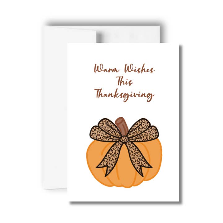 Varma hälsningar denna tacksägelsehälsningskort för wholesale av Brandi Creations Design Studio