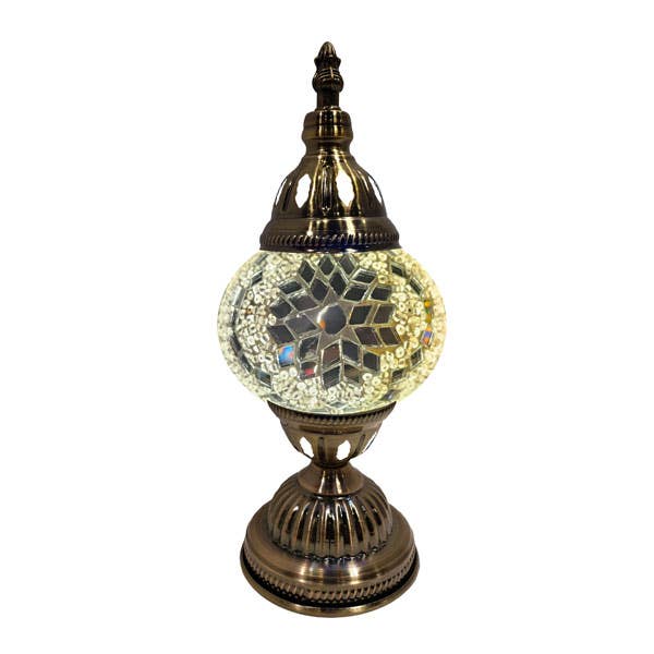 Lampe de Bureau Mosaïque - Motif Étoile Blanche pour la vente par Access by Mediterranean Concepts